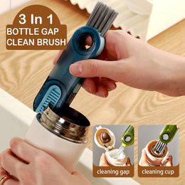 Multipurpose Bottle Gap Cleaner Brush Mini Milk Bottle Thermos Cleaning Brush Groove Gap Cleaning Brush Portable Travel Cleaner