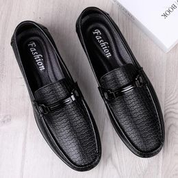 Casual Shoes Penny Loafers Men Slip On Genuine Leather Dress Size 37-46 High Quality Loafer Man Driving Party