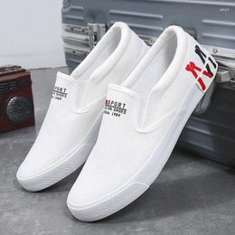 Casual Shoes 2024 Spring Men's Plus Size 39-47 Sneakers White Canvas Boys Sport Comfortable Men Loafers