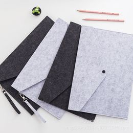 Simple A4 Felt File Folder Portable Holder Envelope Office Briefcase Filing Products Document Bag Stationery Storage Organiser