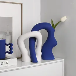 Candle Holders Beihanmei Jingdezhen Shaped Vase Ceramic Living Room Wine Cabinet Decoration Home Creative Nordic Decorative