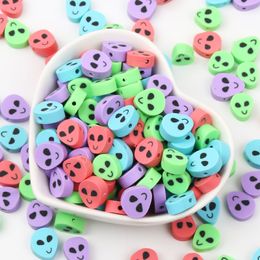 20/50/100pcs Animal Smiling Beads Polymer Clay Beads Sunflower Pig Frog Fruit Spacer Seed Beads For Jewellery Making DIY Bracelets