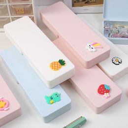 Hot Sale Large Capacity Creative Plastic Pencil Box Pen Case Stationery Box Pencil Case