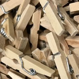 50PCS 25/30/35mm Natural Wooden Clips Photo Clips Clothespin DIY Wedding Party Wooden Clip Clips Pegs Dropshipping