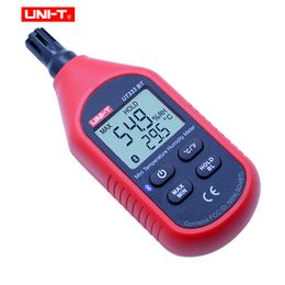 UNI-T Digital Bluetooth Sound Level/Humidity Meter Anemometer Mini LCD LUX Light Tester with Data Logging and Analysis UT300BT