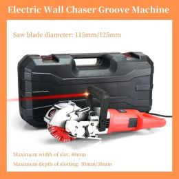 Wall Slotting Machine Electric Wall Chaser Groove Cutting Machine Dustproof and Laser Sighting Steel Concrete Circular Saw 220V