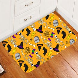 CLOOCL Funny Halloween Area Rugs Bat Pattern 3D Print Carpet for Living Room Kitchen Bedroom Halloween Gift Home Textile