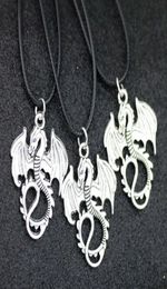 50pcs Lot Cool Dragon Pendants Necklaces Alloy Charms Jewellery whole HJ1915308919