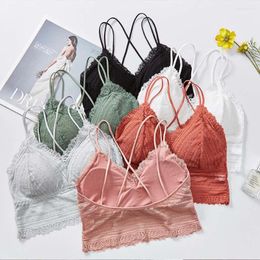Bras Sexy Seamless Lace Bralette Womens Bra Tops Summer Lingerie Camisole Girls Breathable Tube Top