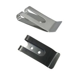 Metal Waist Belt Buckles Holster Sheath Clasp Manganese Steel Flat Bottom Clip Pocket Wallet Key Hook Holder Clip