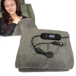 Car Heated Blanket Portable Electric Heating Blanket Brushed Fleece Winter Body Heater Warmer Auto Heating Mat For RV SUV Truck