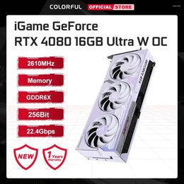 Graphics Cards Colourful Card GeForce RTX 4080 Ultra W OC 16GB GDDR6x 256Bit 2610MHz NVIDIA GPU Video Game