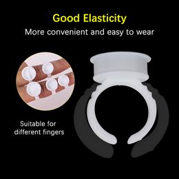 500pcs S/M/L Separate Ring Ink Cup Permanent Makeup Material Volume Cup Bowl Variety of Grafting Eyelash Tattoo Tray Supplies