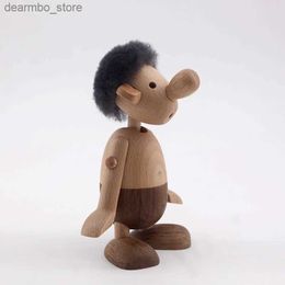 Arts and Crafts Small commodity handicraft solid wood small ornaments dwarf Danish doll home decoration puppet man L49