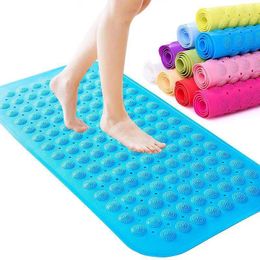 Bath Mats Mat PVC Anti-skid Sucker Floor Massage Foot Bathroom Rug Shower Non -slip Carpets Carpet