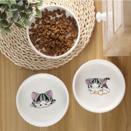 new arrival mul-style Super cute cat bowl ceramic printing cat food bowl pet food bowl water bowl pet supplies pet feeder bowl