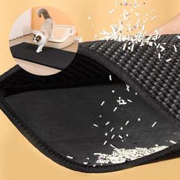 Waterproof Pet Cat Litter Mat Double Layer Pet Litter Box Mat Washable Bed Mat Clean Pad Non-slip Sand Cat Pad Pet Cat Supplies