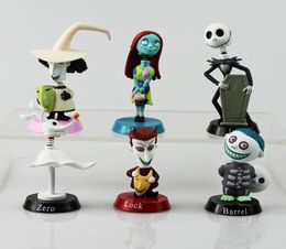 Anime Nightmare Before Christmas Jack PVC doll Action Figures Toy dool 6pcs Set 57cm 3266754