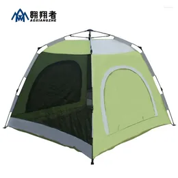 Tents And Shelters 3 Season Double Layer Camping Luxury One Touch Second Hydraulic Automatic Open Camper Tent For 4 Persons