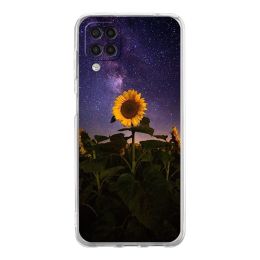 Pretty Sunflower Phone Case For Samsung Galaxy A51 A71 A21S A12 A11 A31 A41 A03S A13 A33 A73 A53 A52 A32 5G A23 Soft Clear Cover