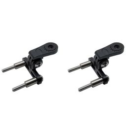 2X Bicycle Headlight Mount Adaptor For Stem Mount Cycling Front Light LED Lamp Holder Bracket Camera Type Connector