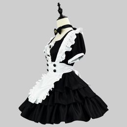 2023 Black White Sexy Identity V Lady Cosplay Lolita Maid Clothes Japanese Cake Short Skirt Outfit Halloween Costumes For Woman