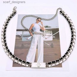 Belts Designer Chain Belt For Women Waist Chains Double Deck Gold Skirt Belts Fashion Waistband Y240411