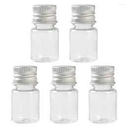 Storage Bottles 5 Pcs Small Clear Container Bottled Refillable Transparent Sample Containers Solid
