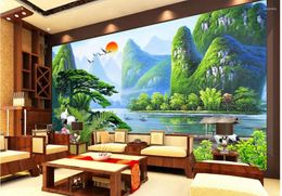 Wallpapers Landscape Wallpaper Murals Welcome Song 3d Modern For Living Room Non Woven Home Decoration