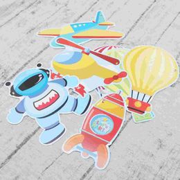 Decorative Flowers 1 Set -air Balloon Banner Accessory Creative Pull Flag Festive Paper Streamer For Birthday Party Decorations