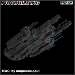 Spaceship MOC Building Block Cruiser Frigate Corvette Destroyer Model Christmas Present DIY Bricks Assembling Toys Birthday Gift