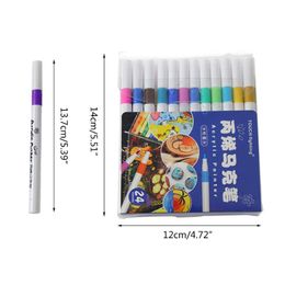 Acrylic Paint Pens 12/24 Color Paint Markers Pens Calligraphy Marker Journal Pen