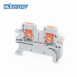 PTV-2.5 Side Entry Terminal Block Push-in Connector 2.5 mm² Cable 2.5mm 0.14-4mm² Wire Electric DIN Rail Terminals PTV2.5