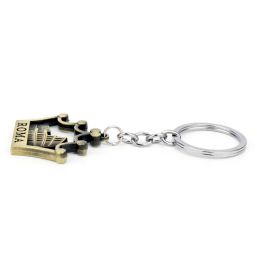 Roman Colosseum Pendant Keychain Trendy Alloy Metal Keyring Jewellery Crown Shape Key Chain Souvenirs Gifts For Friends