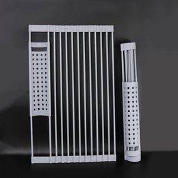 Silicone Roll Up Dry Drainer Silicone Drain Rack For Kitchen Sink Dish Drying Mats For Kitchen Collapsible Dish Rack For Dishes