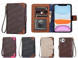 Luxury Wallet Pouch Phone Cases for IPhone 13 12 Pro 12Pro 11 11Pro Max X Xs Xr 8 7 Plus Magnet Flip 360 Degree Protect Case Lette9487312