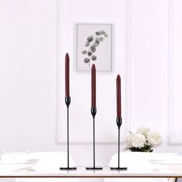 Handle Candle Holder Sets Metal Household Candlestick Decoration 3pcs Per Set Pleated Base Candle Holders 0411