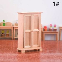 1:12 Dollhouse Miniature Wardrobe Lockers Vertical Cabinet Storage Cabinet Bedroom Furniture Model Decor Toy Kids Toys Gift