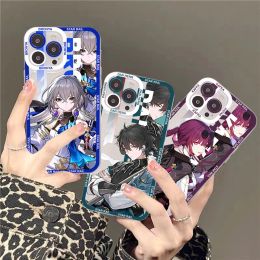 Honkai Star Rail Blade Jing Yuan Gepard Phone Case For IPhone 11 12 13 14 Mini Pro Max XR X XS TPU Clear Case For 8 7 6 Plus SE