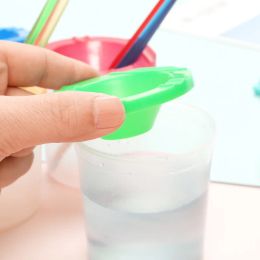 Painted Art Pen Washing Cup Plastic Transparent Multifunctional Pen Washing Bucket Watercolour Paint Painting Pen Washing Cup