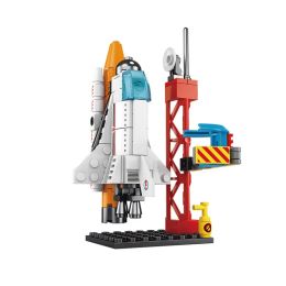 Aerospace Ship Space Rocket Launch Centre Base Puzzle MOC Model Building Blocks Assemble Bricks Children's Boys Girls Kids Toys