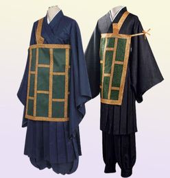 Anime costumes 2020 Comes Jujutsu Kaisen Getou Suguru Cosplay Wigs Men Japanese Monk Uniform Anime Comics Come L2208023835719