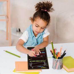 First Day Of School Sign 10 X 12 Double-Sided First And Last Day Of School Board Double-Sided & Reusable Wooden Back To School