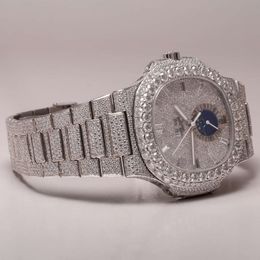 Luxury Looking Fully Watch Iced Out For Men woman Top craftsmanship Unique And Expensive Mosang diamond Watchs For Hip Hop Industrial luxurious 88774