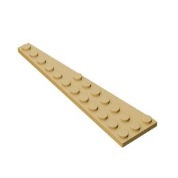 Gobricks 10Pcs MOC Parts 47398 Wedge Plate 12 x 3 Right Compatible Bricks DIY Assmble Building Blocks Particle Brain Toy Gift