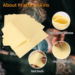 5/8/15/20PCS Silicone Tattoo Skin Practice Blank Double Permanent Makeup Eyebrow Microblading Practice Skin Pads Tattoo Beginner