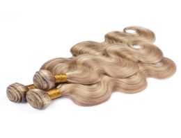 Piano 27613 Highlight Mixed Color Virgin Brazilian Human Hair Wefts Extensions Body Wave Piano Mix Color Human Hair Weave Bundle9272237