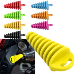 Motorcycle Wash Plug Exhaust Pipe Motocross Tailpipe PVC Air-bleeder Plug Exhaust Silencer Plug Pipe Protector Moto Accessories