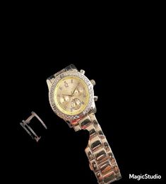 Luxury Designer Ladies gold watch women watches 38mm fashion dress datejust diamond 6 Colour dial stainless steel strap quartz move9493178