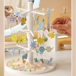 2/3/4-Tier Plastic Necklace Earring Holder Hair Clip Watch Tray Jewellery Display Rack Tower Jewellery Tree Dropshipping